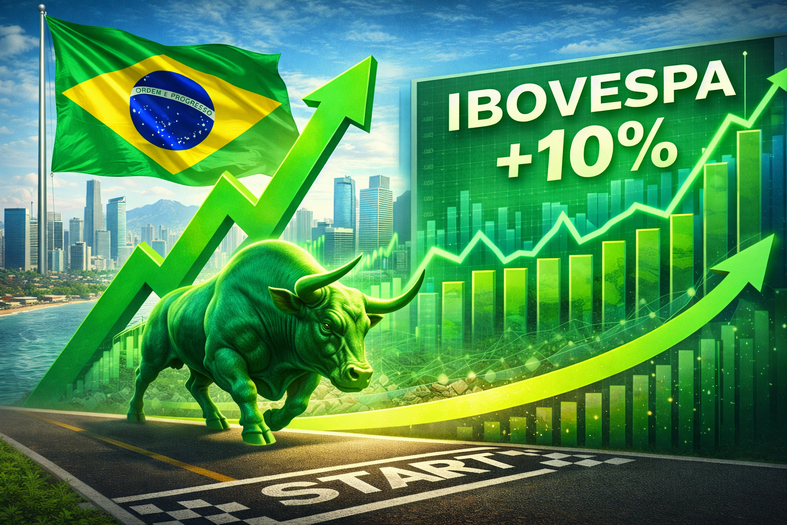 Brazil's economy is on the rise and the IBOVESPA index has soared over 20%